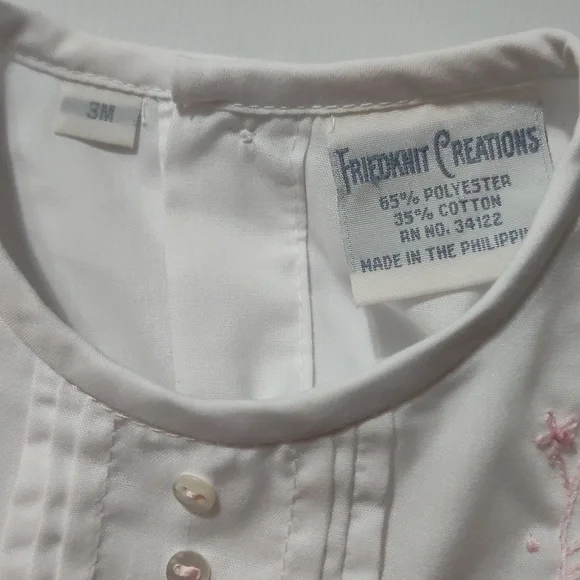 Friedknit Creations By Feltmant Brothers Smocked Dress 3m - Picture 4 of 8